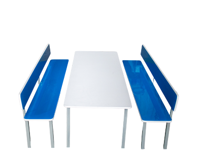 CONJUNTO DE REFEITORIO (COM ENCOSTO) INFANTIL