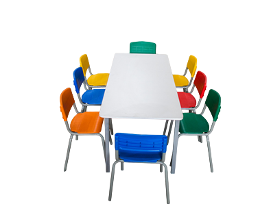 MESA DE 08 LUGARES PLUS JUNIOR