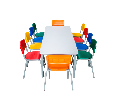 MESA DE 10 LUGARES PLUS INFANTIL