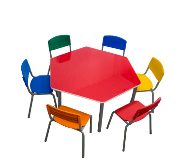 MESA SEXTAVADA INFANTIL